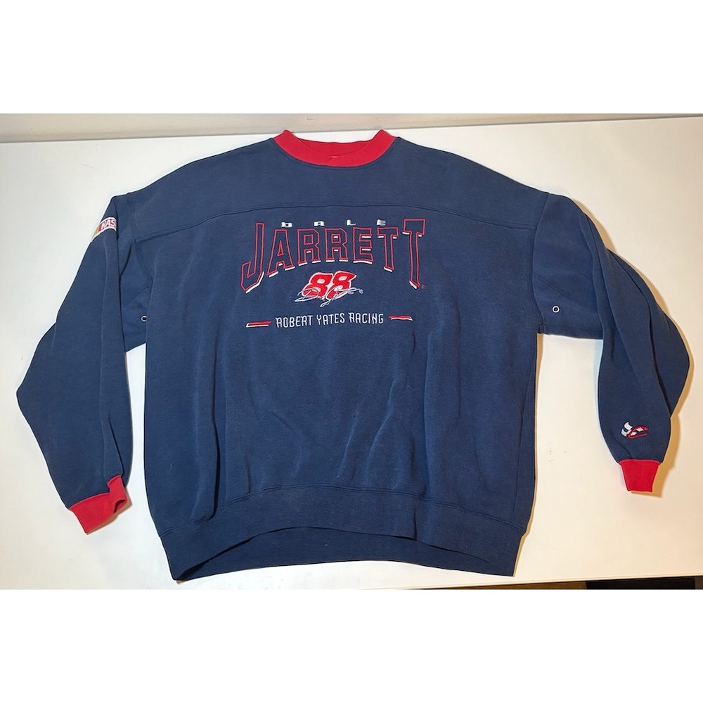 Vintage Dale Jarrett Nascar Chase Authentics Blue Sweatshirt | 2XL